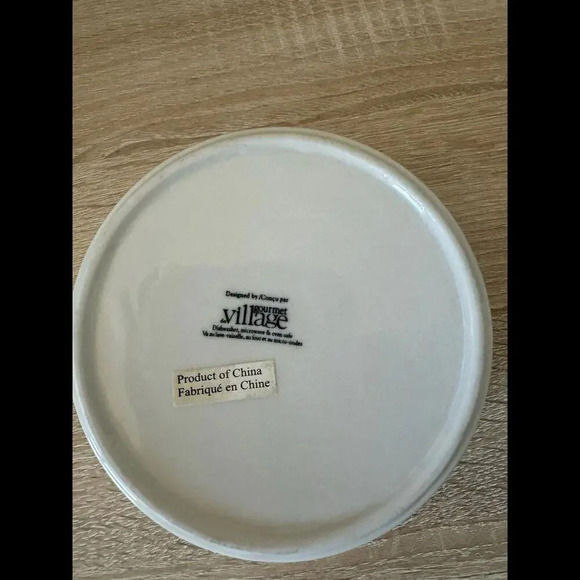 Camembert Extra Fin Au Lait Cru Baker Warmer Blue/Cream Gourmet Village 5 1/4" - Picture 3 of 4